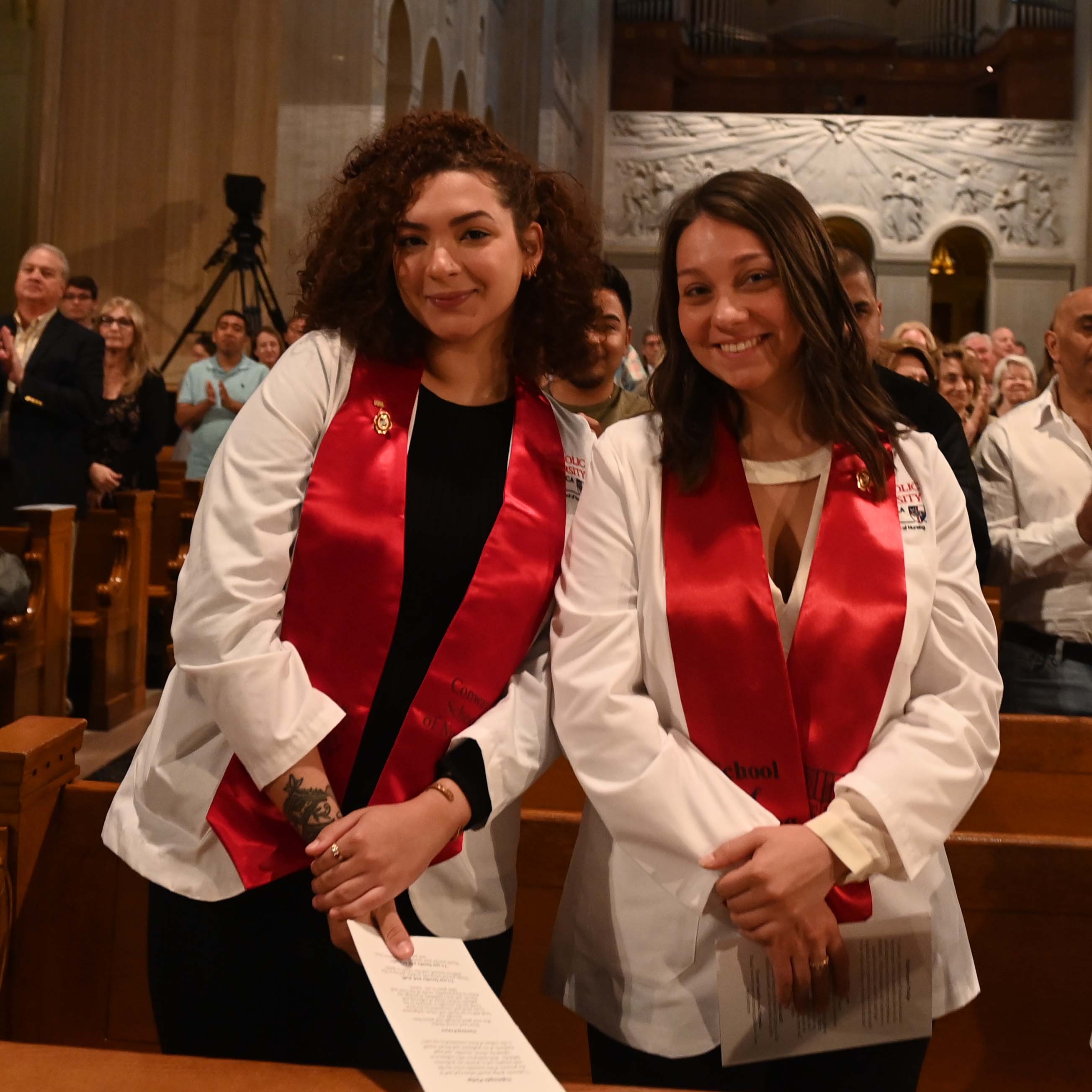 Nursing students at 2022 pinning ceremony