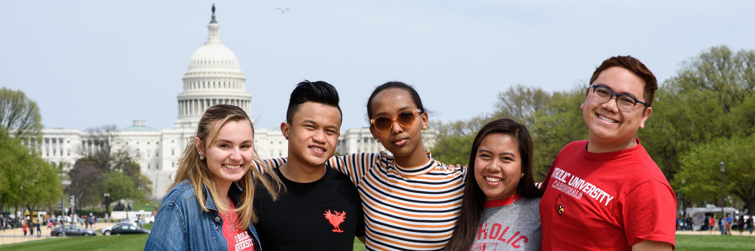 Students on the National Mall