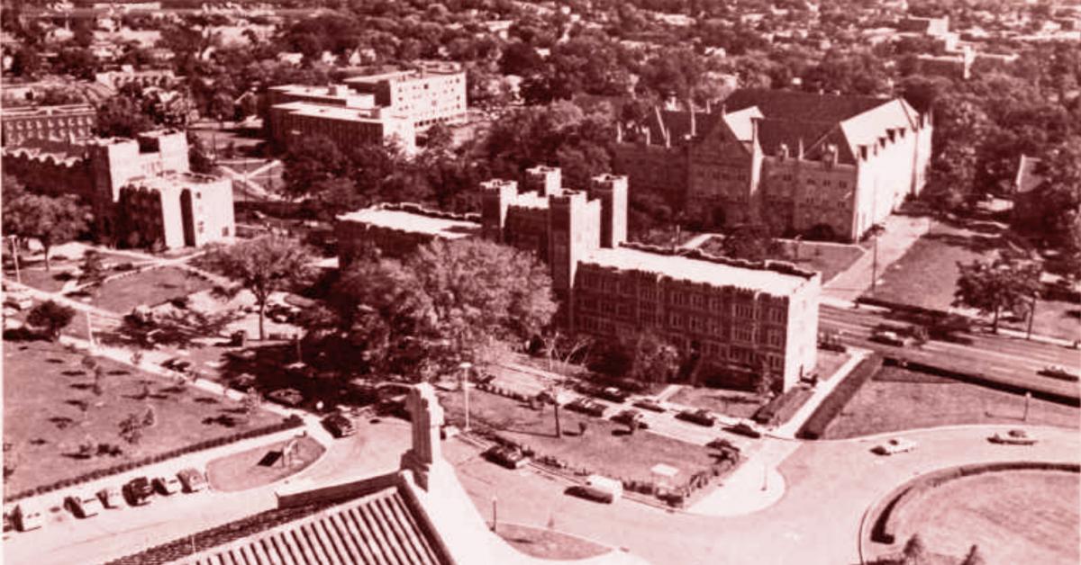 Campus from the Basilica in 1980
