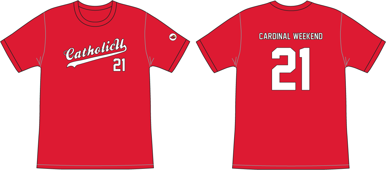 Who wore it best: Cardinal Weekend 2021 T-shirt