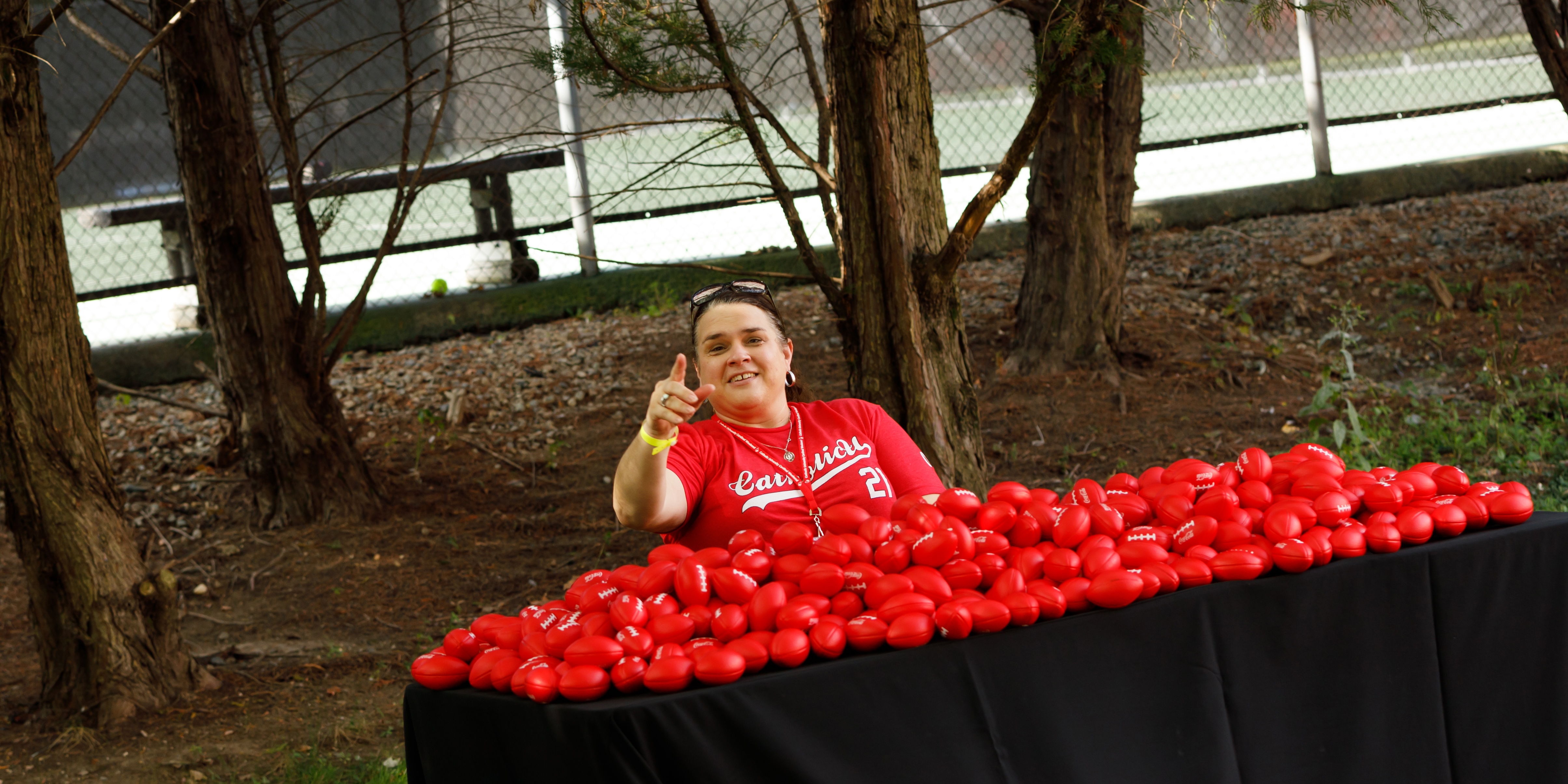 Anne Klockenkemper at sign-in-table