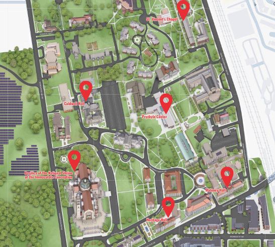 Catholic University map