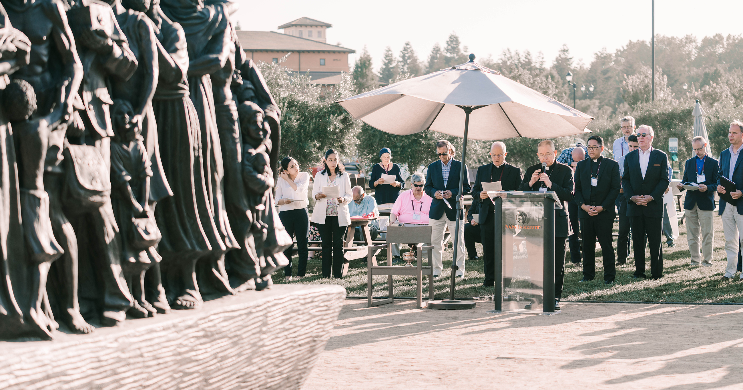 A priest speaks in Napa about Angels Unawares