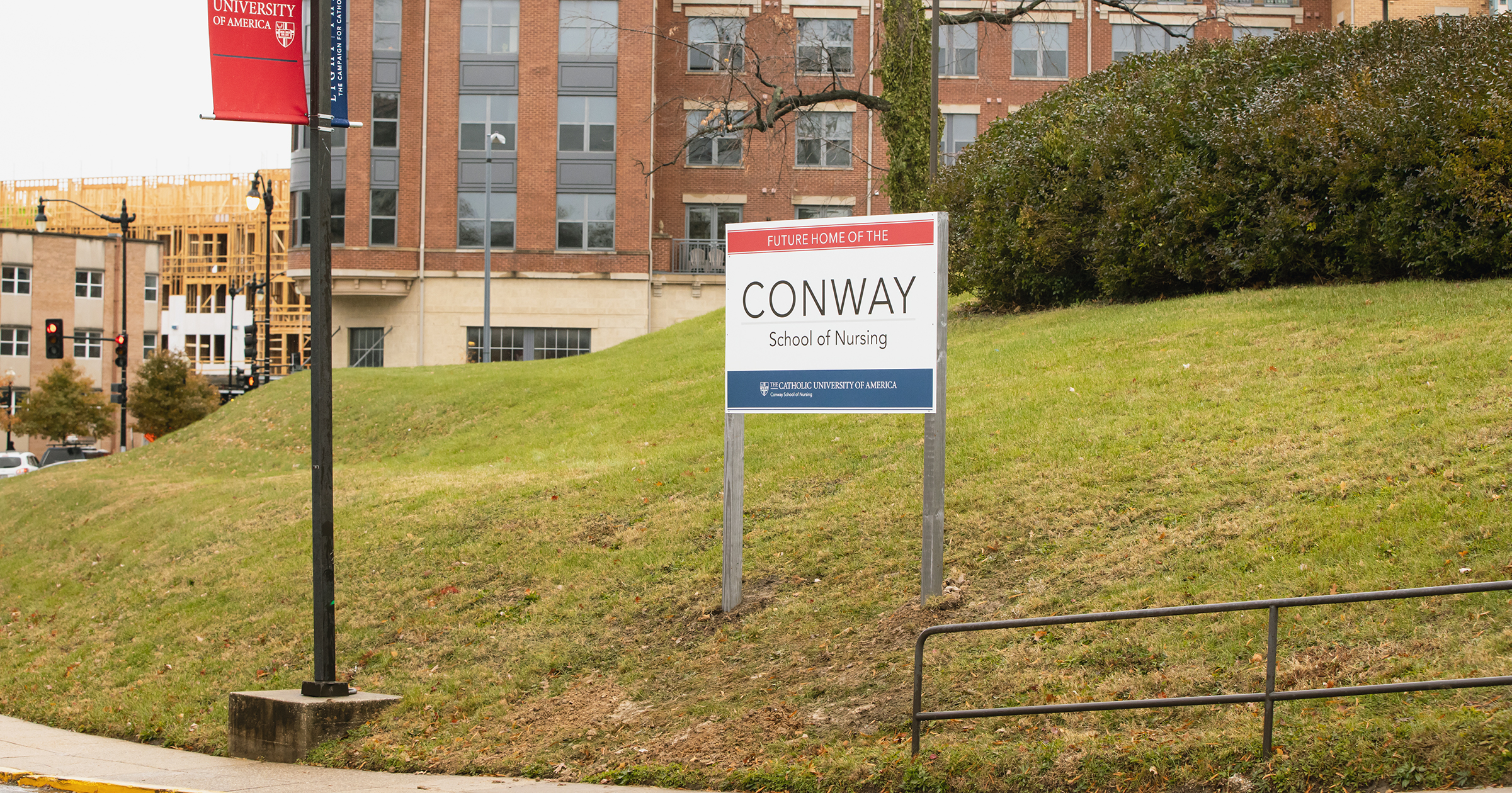 Site of the new Nursing and Sciences building