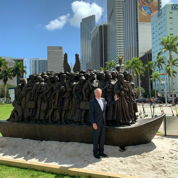 President Garvey with Angels Unawares in Miami