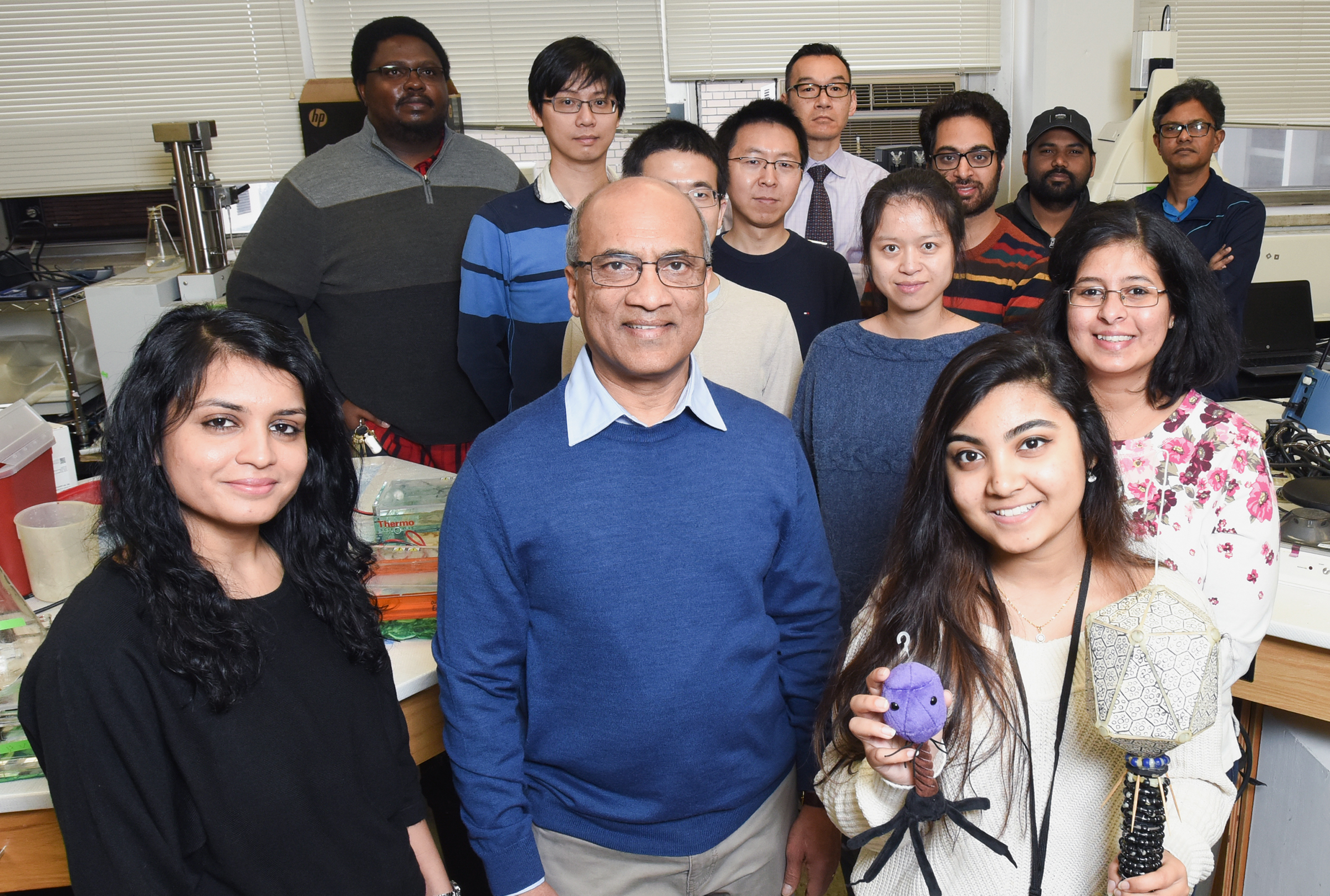 Dr. Rao with biology researchers