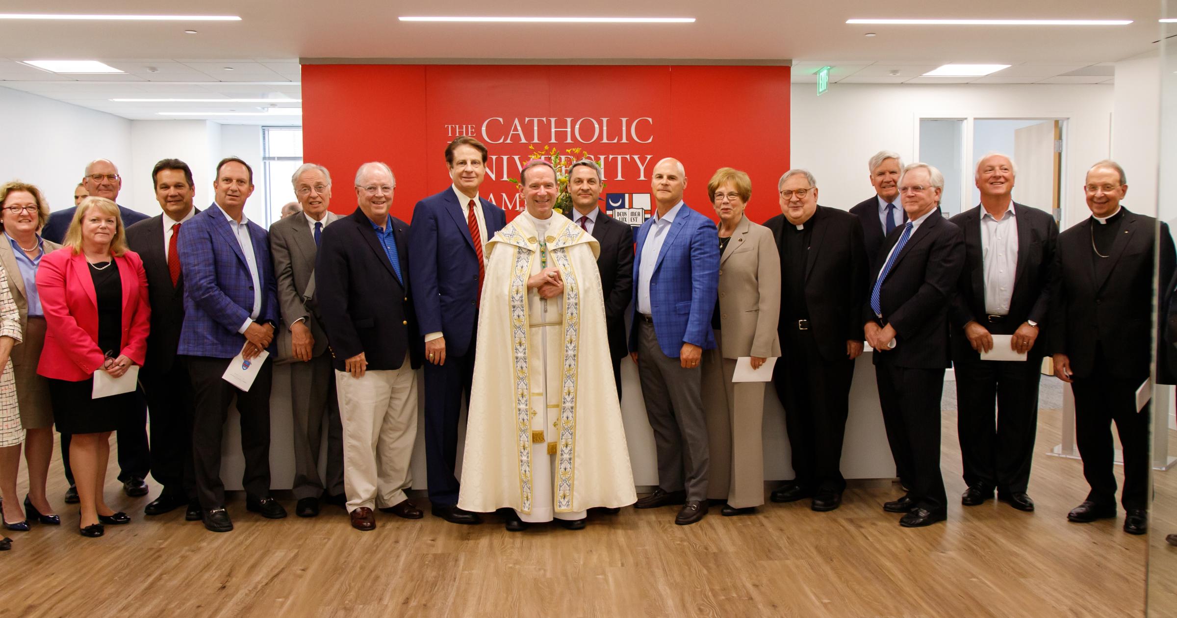 The Catholic University Board of Trustees at the Alexandria blessing