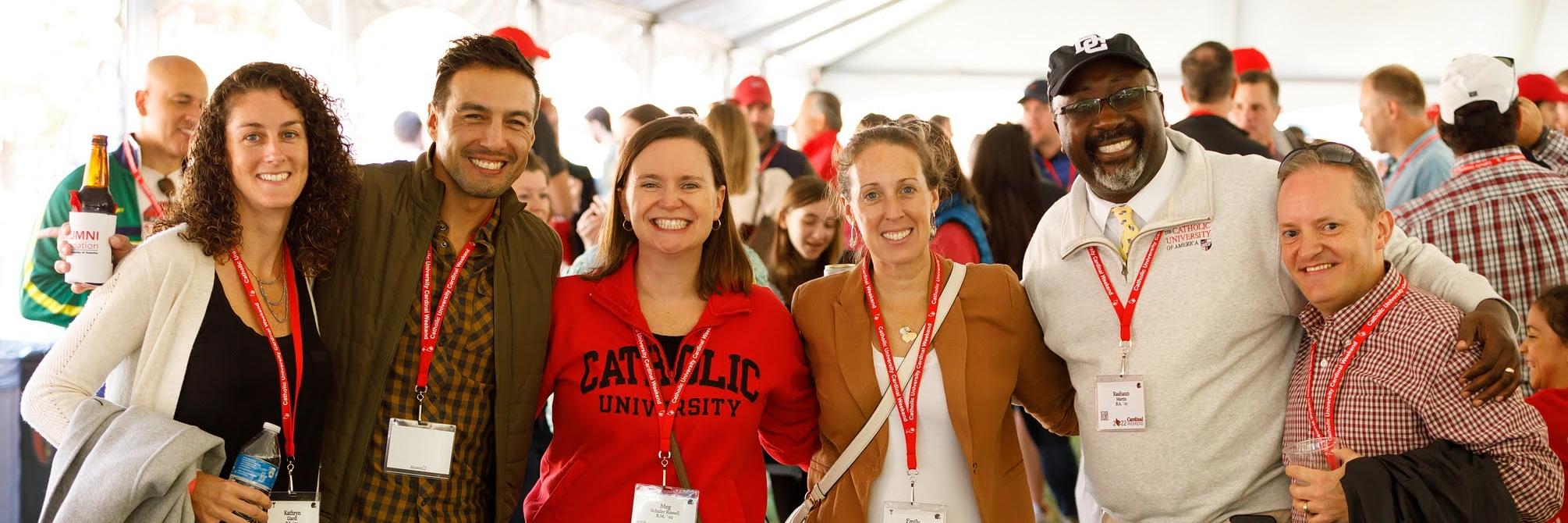 CatholicU alumni at Cardinal Weekend