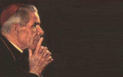Fulton Sheen praying
