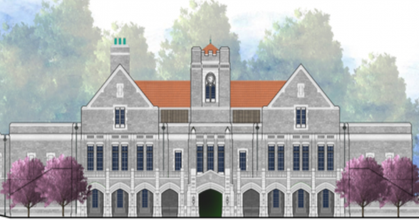 Rendering of the new dining hall