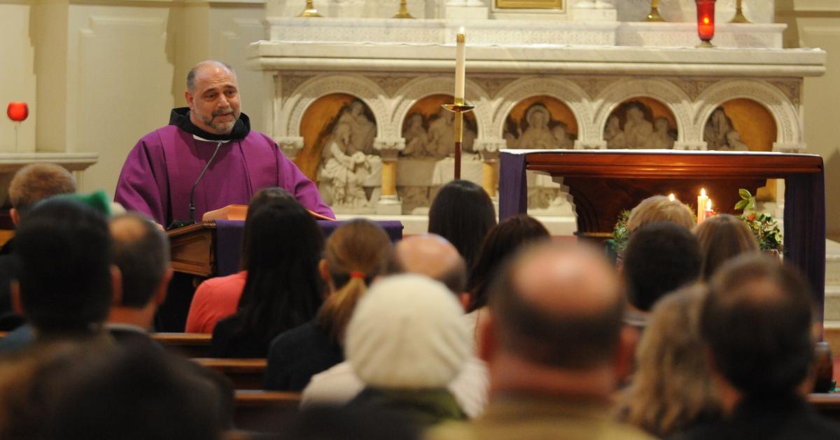 Fr. Jude celebrates Mass in 2010