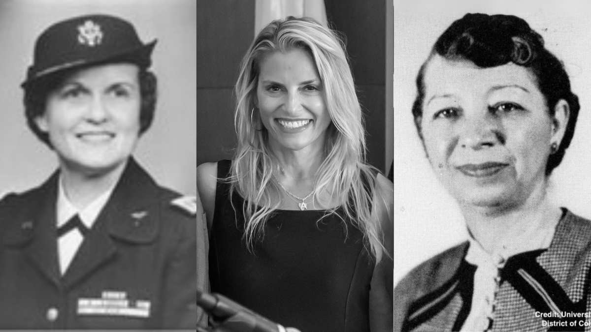 Anna Mae V. McCabe Hays, Angela Santomero, and Marguerite Williams