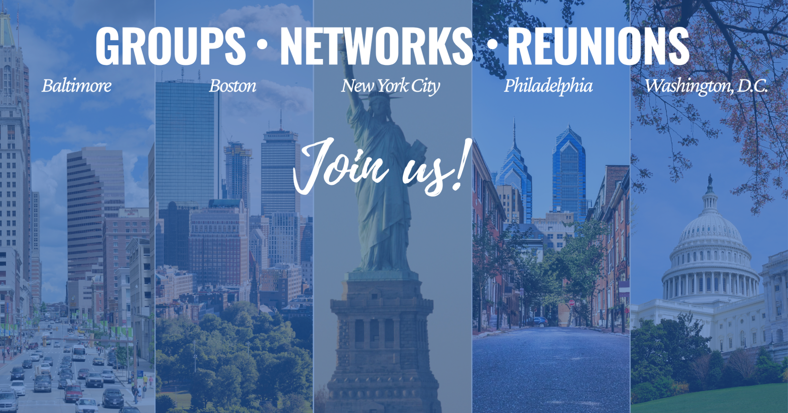 Alumni groups, networks, reunions