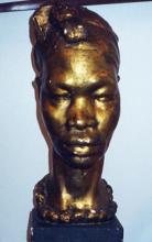 A bust of an African woman