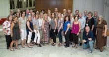 The Class of 1984 in Maloney Hall during Cardinal Weekend