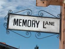 Memory Lane sign
