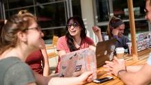 Students outside the Pryzbyla University Center